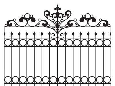 wrought iron gate residential 